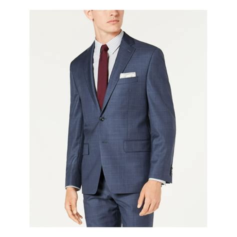 michael kors navy windowpane suit|Men's Classic.